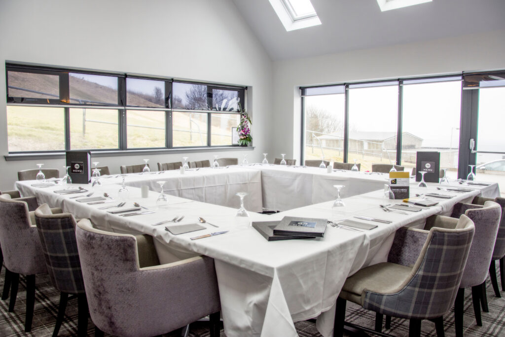 The Knowes Hotel and Restaurant Aberdeenshire Conservatory Meeting Set Up